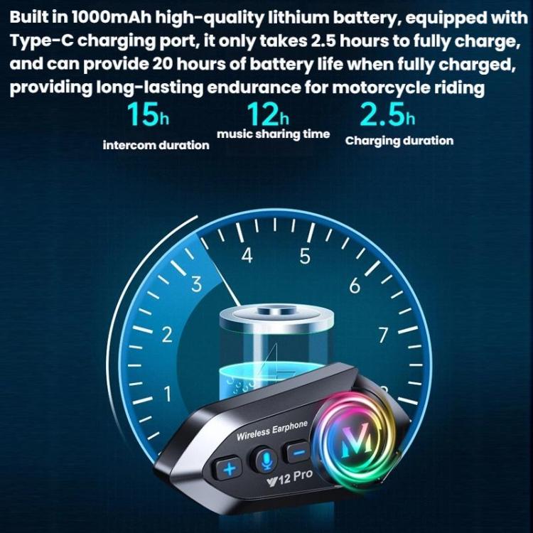 Motorcycle Helmet Waterproof Noise-reducing Headset