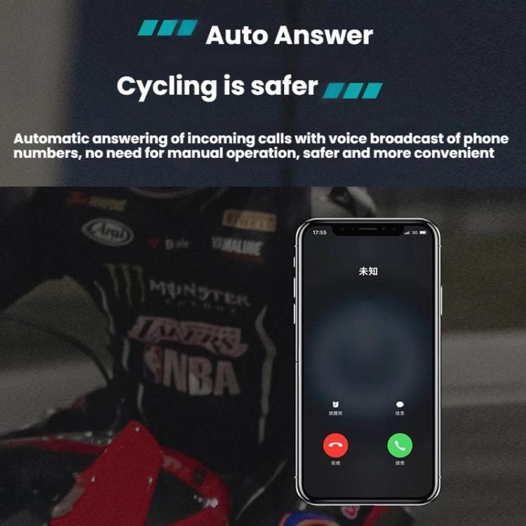 Motorcycle Helmet Waterproof Noise-reducing Headset