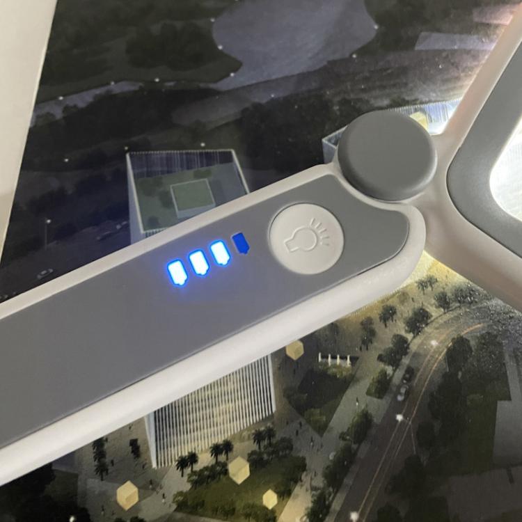 3.5X 12LED Folding Magnifying Glass Handheld Reading Glass With Charge Display