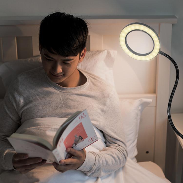 10X 72LEDs Optical Magnifying Glass Hose Type Mobile Phone Holder