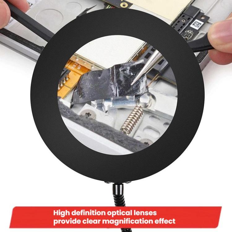 10X 72LEDs Optical Magnifying Glass Hose Type Mobile Phone Holder