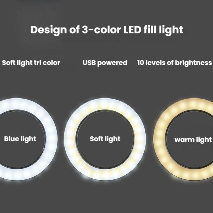 10X 72LEDs Optical Magnifying Glass Hose Type Mobile Phone Holder