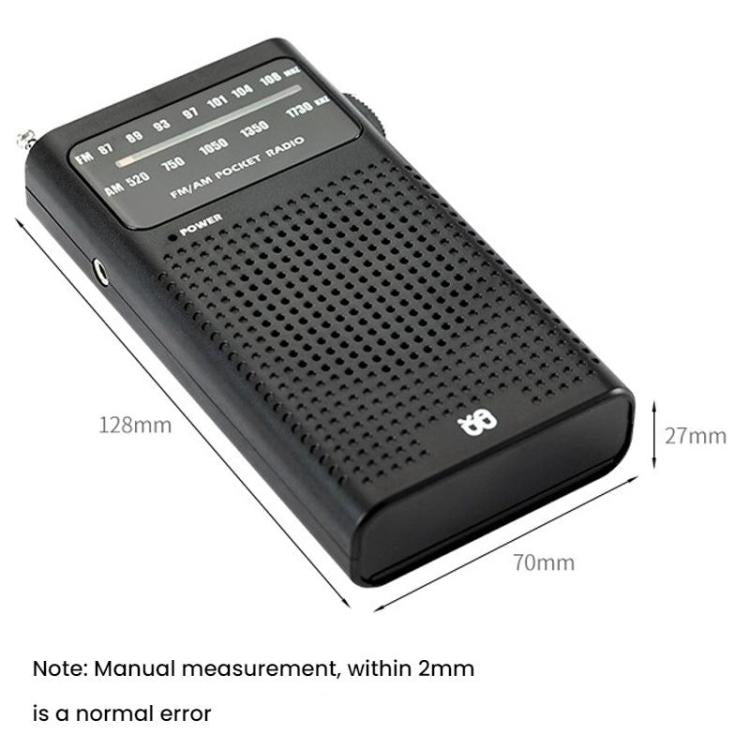 FM/AM Full-Band Channel Pocket Portable Pointer Radio Player
