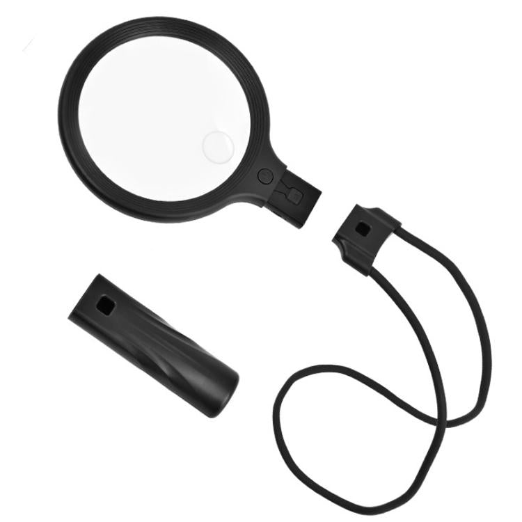 5/10X 30 LEDs Magnifying Glass USB Charging Neck Worn Handheld For Reading Maintenance
