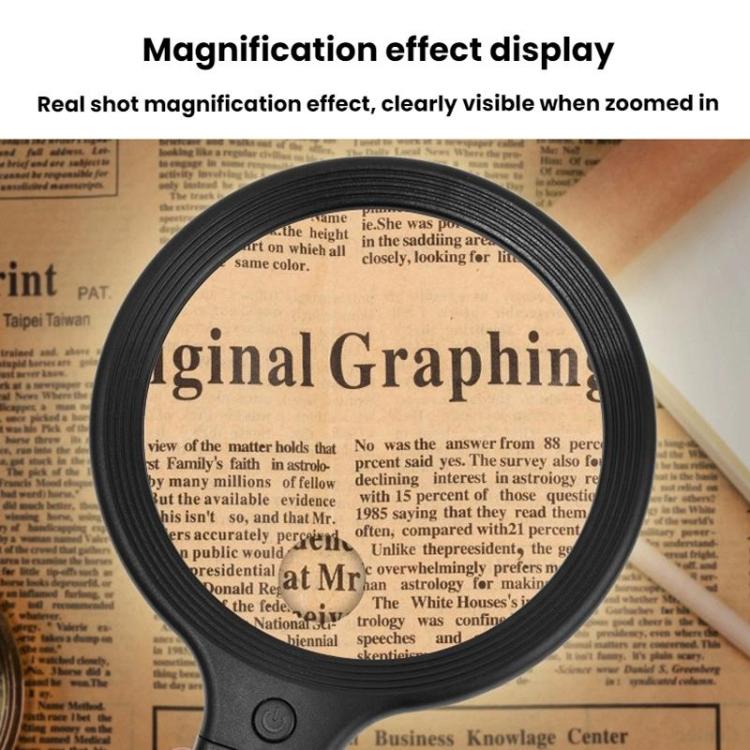 5/10X 30 LEDs Magnifying Glass USB Charging Neck Worn Handheld For Reading Maintenance