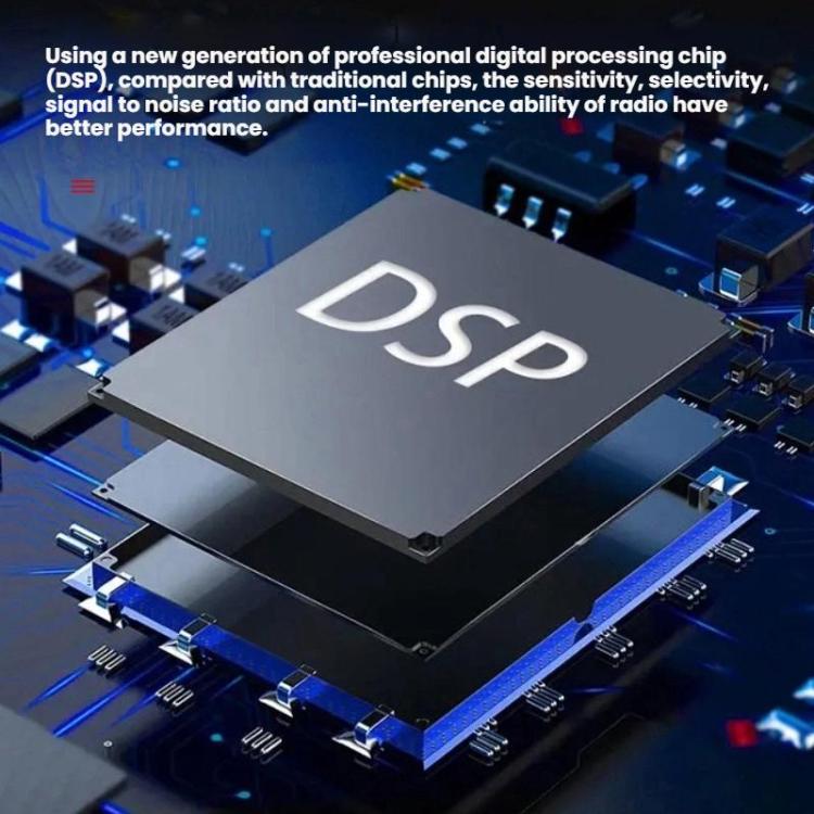 Portable FM/AM/SW Multi-Band High-Sensitivity Clock-Controlled Radio Player, For EU, For US