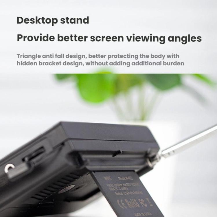 FM/AM/SW Full-Band Portable Clock LCD Clock Control Radio Player, For EU, For US