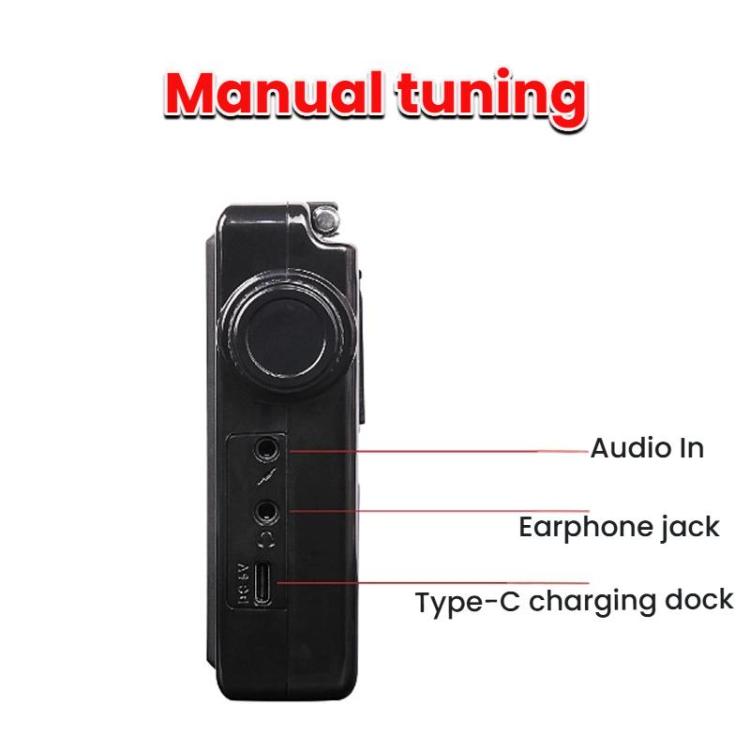 OJADE OE-2401 Full-Band Full-Channel Portable High Sensitivity Digital Display Bluetooth Stereo Radio