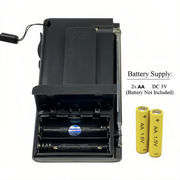 INDIN BC-R955 Portable AM/FM Radio with High-Fidelity Sound & Clip-On Design Sports Outdoor Player