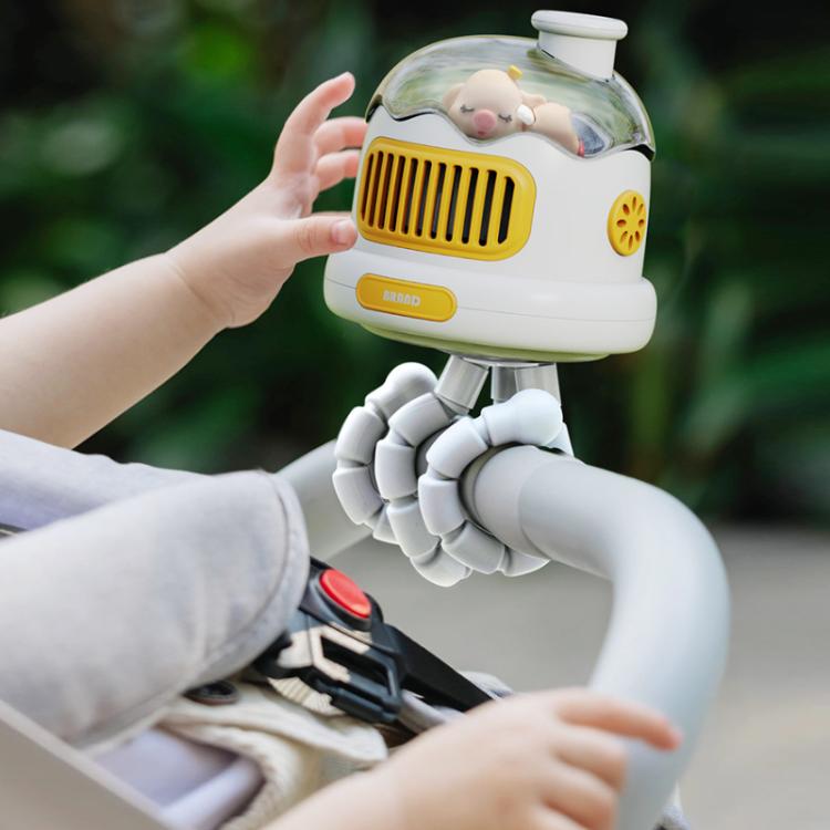 Octopus Clip-On Handheld Silent Bladeless Fan For Strollers