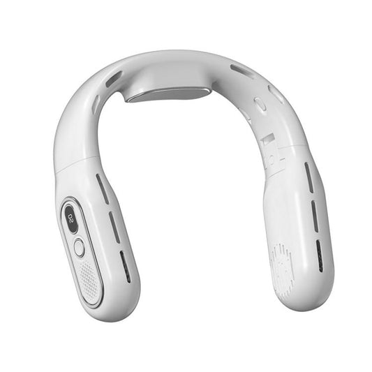 Outdoor Digital Display Folding Silent Neck-Mounted Bladeless Fan