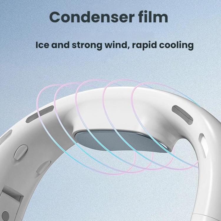 Outdoor Digital Display Folding Silent Neck-Mounted Bladeless Fan