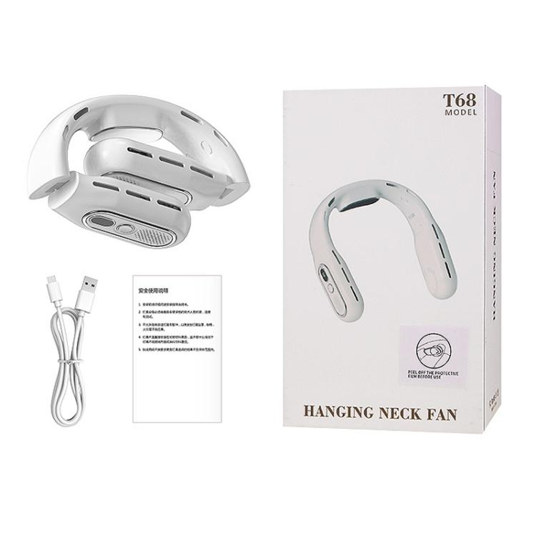 Outdoor Digital Display Folding Silent Neck-Mounted Bladeless Fan