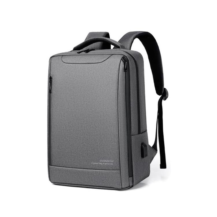 OUMANTU 2106-1 Lightweight Business Laptop Backpack Large Capacity USB Charging Daypack For Work, Travel, Gym