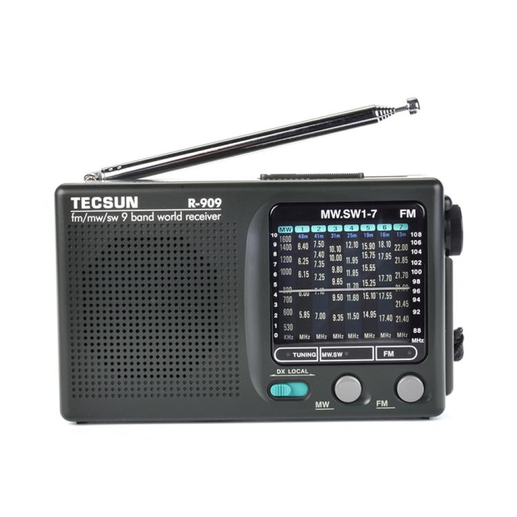 TECSUN R-909 AM FM SW 9-Band Pocket Mini Portable Radio, R-909