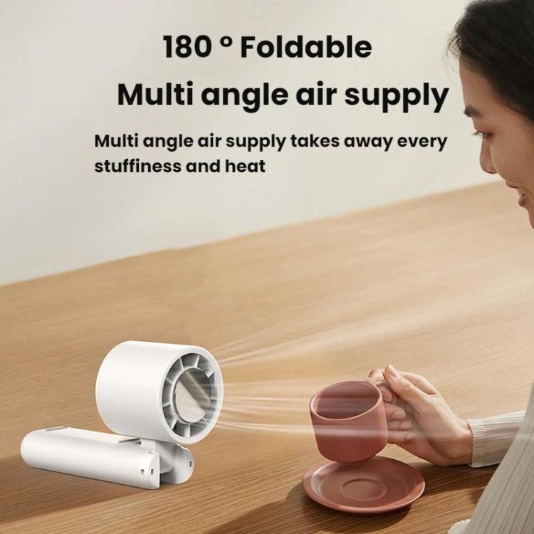 WT21 Handheld Cooling Fan Foldable Ice Pack Fan With Battery Level Display