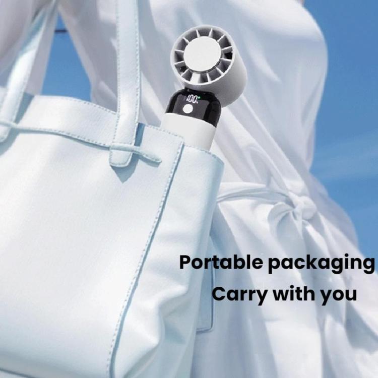 ZK03 Digital Display Cooling Fan USB Silent Handheld Cold Compress Fan