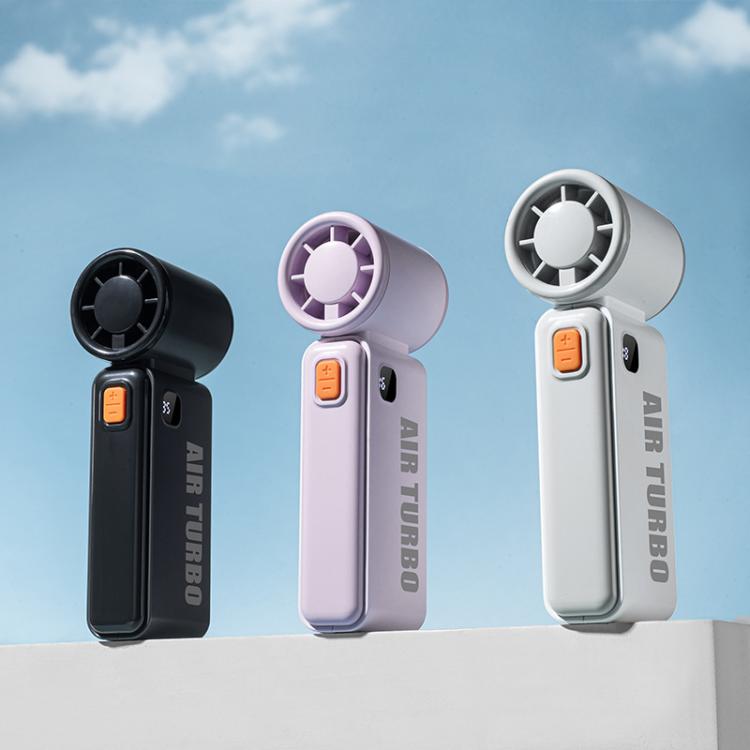 WH14 Handheld Digital Display Fan Outdoor Portable High Speed Fan