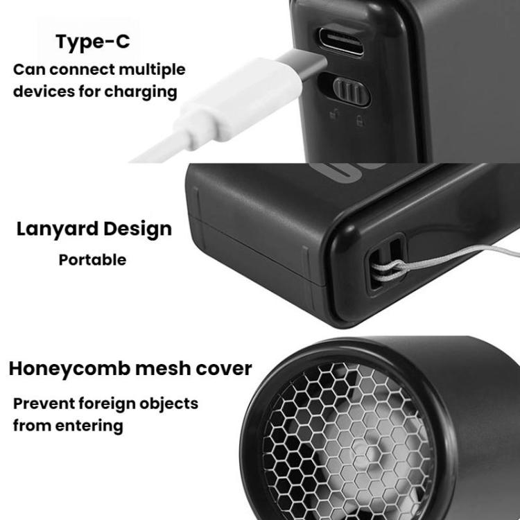 WH14 Handheld Digital Display Fan Outdoor Portable High Speed Fan