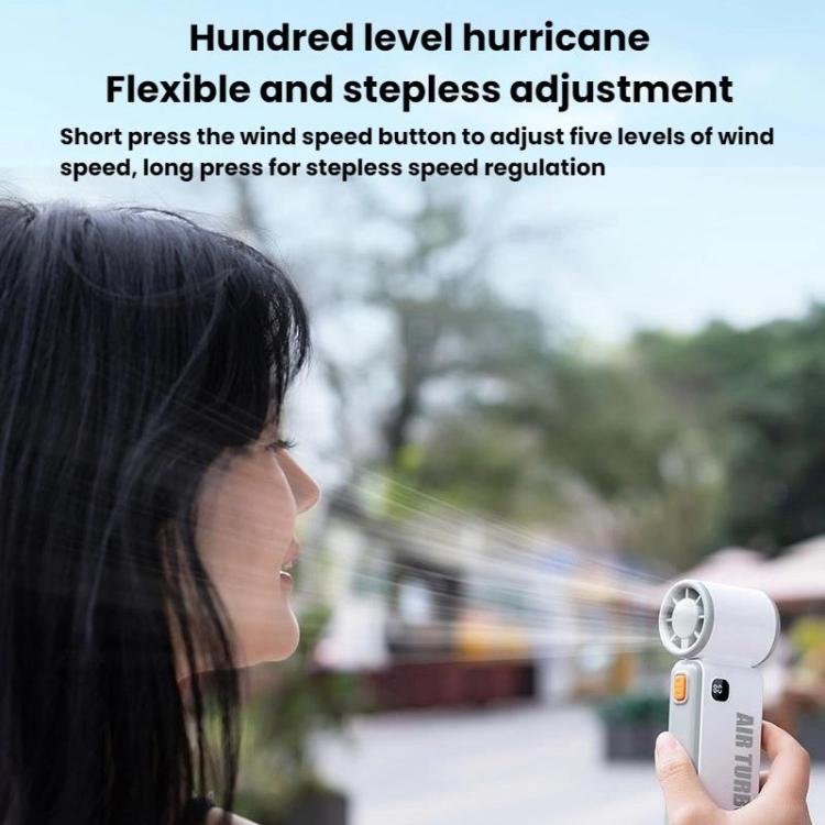 WH14 Handheld Digital Display Fan Outdoor Portable High Speed Fan
