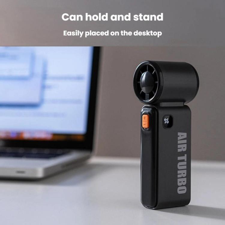 WH14 Handheld Digital Display Fan Outdoor Portable High Speed Fan