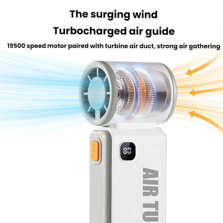 WH14 Handheld Digital Display Fan Outdoor Portable High Speed Fan