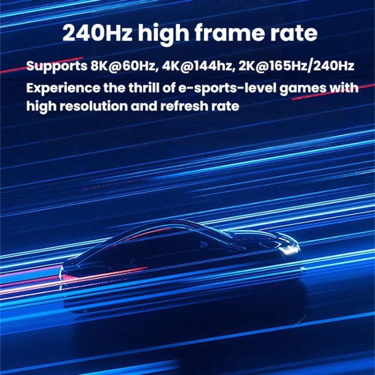 Type-C To DP1.4 8K 60Hz HD Unidirectional Adapter Cable Computer Gaming Console Monitor Mobile Phone Video Connection Cable, 1m, 2m