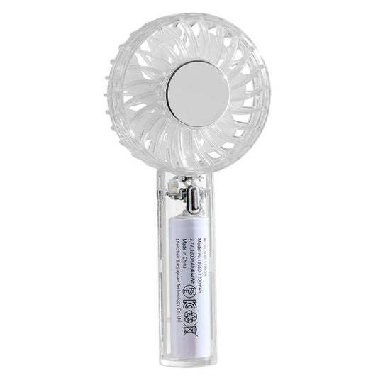 YL14 Transparent Handheld Fan USB Outdoor Portable Fan, YL14