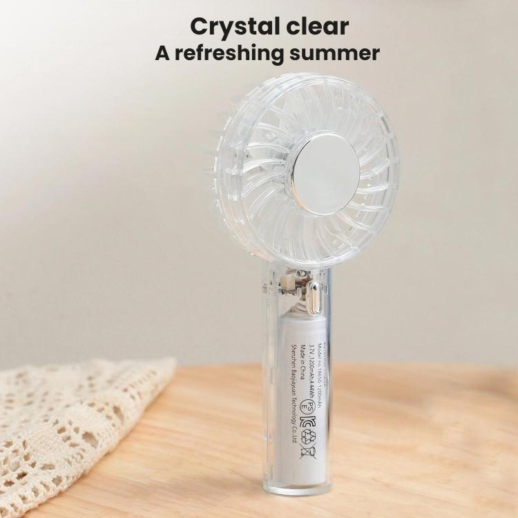 YL14 Transparent Handheld Fan USB Outdoor Portable Fan, YL14