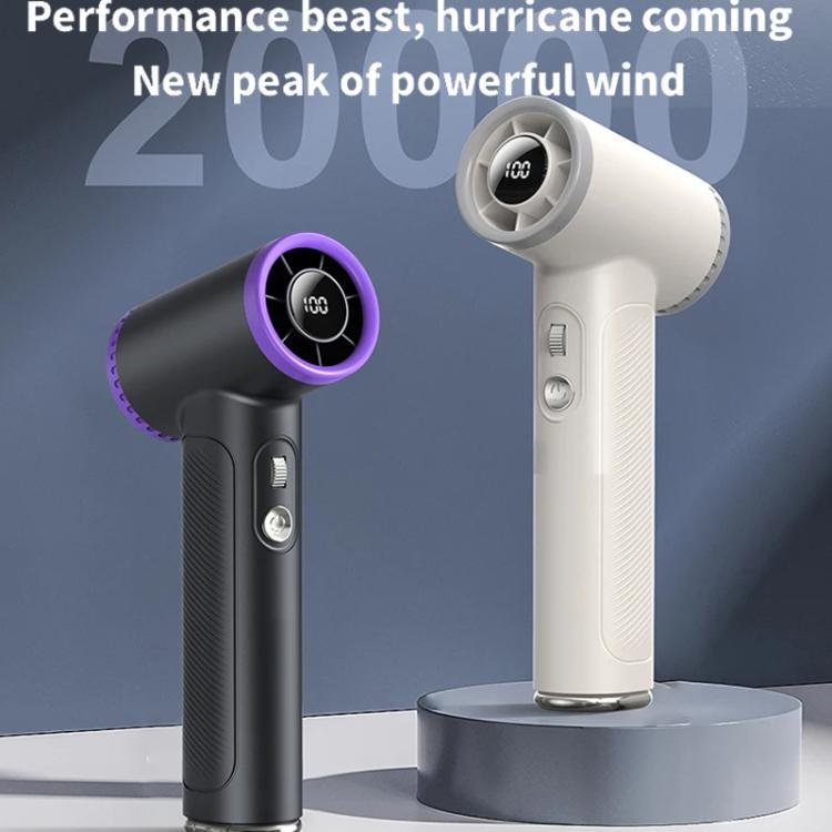 WT23 Handheld Digital Display Turbine Fan Outdoor Stepless Variable Speed Fan