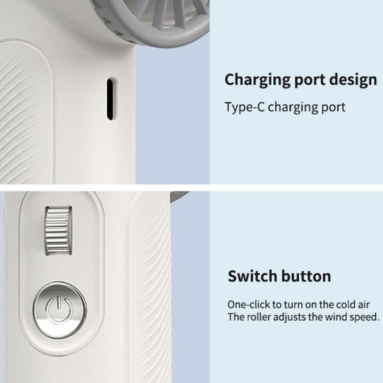 WT23 Handheld Digital Display Turbine Fan Outdoor Stepless Variable Speed Fan