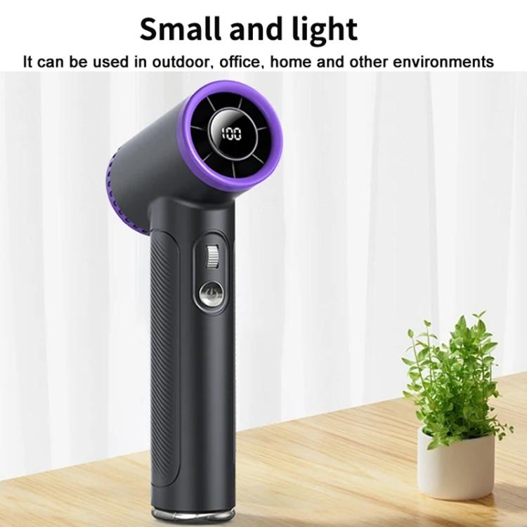 WT23 Handheld Digital Display Turbine Fan Outdoor Stepless Variable Speed Fan