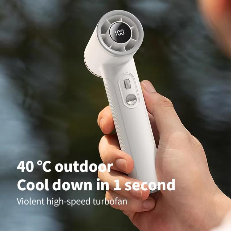 WT23 Handheld Digital Display Turbine Fan Outdoor Stepless Variable Speed Fan
