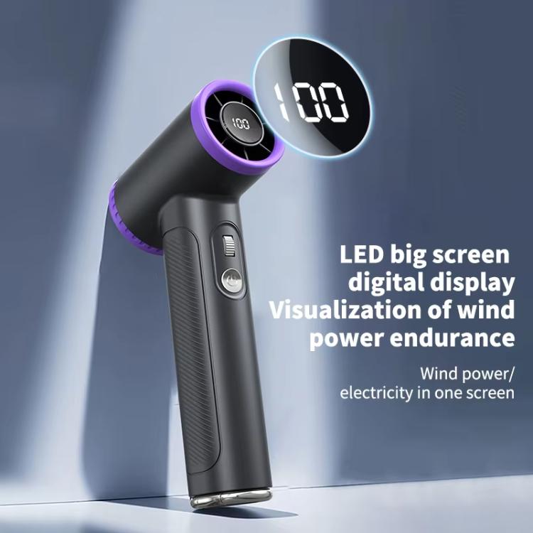 WT23 Handheld Digital Display Turbine Fan Outdoor Stepless Variable Speed Fan