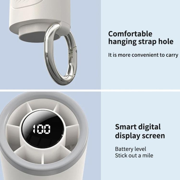 WT23 Handheld Digital Display Turbine Fan Outdoor Stepless Variable Speed Fan