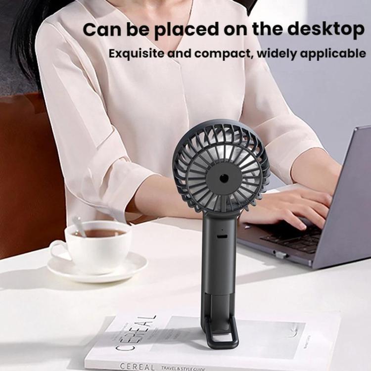 WT25 Handheld Fan With Lanyard Clip USB Desktop Silent Rechargeable Fan
