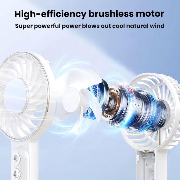 WT25 Handheld Fan With Lanyard Clip USB Desktop Silent Rechargeable Fan