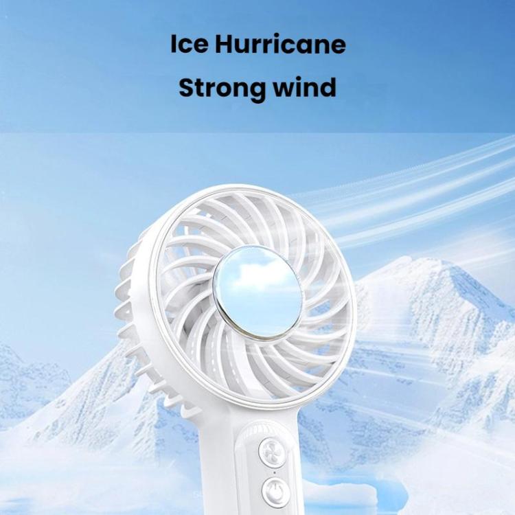 WT25 Handheld Fan With Lanyard Clip USB Desktop Silent Rechargeable Fan