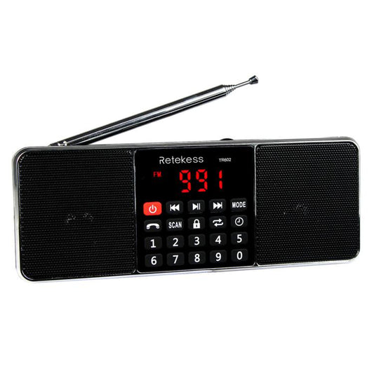 Retekess TR602 2 Band Bluetooth Radio MP3 Player