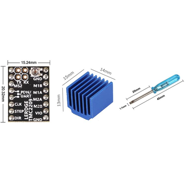 TMC2209 Driver High-Current High-Microstepping Replacement For 2208, A4988, LV8729 3D Printer Accessory