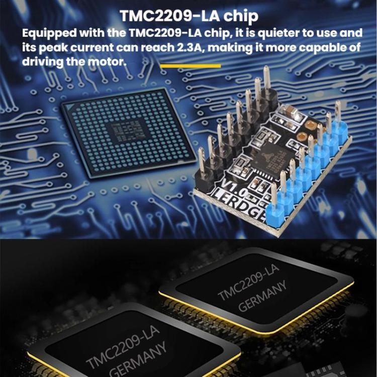 TMC2209 Driver High-Current High-Microstepping Replacement For 2208, A4988, LV8729 3D Printer Accessory