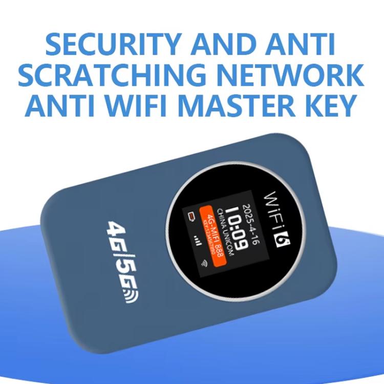 4G/5G Portable WiFi Hotspot 300Mbps Mobile Router With Time Display, 3000mAh Built-In Battery, Asia Edition, Eurasian Edition