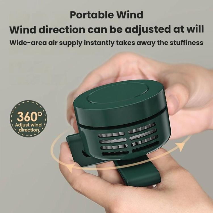 F10 3 Speed Clip-On Quiet Fan USB Mini Desktop Handheld Fan