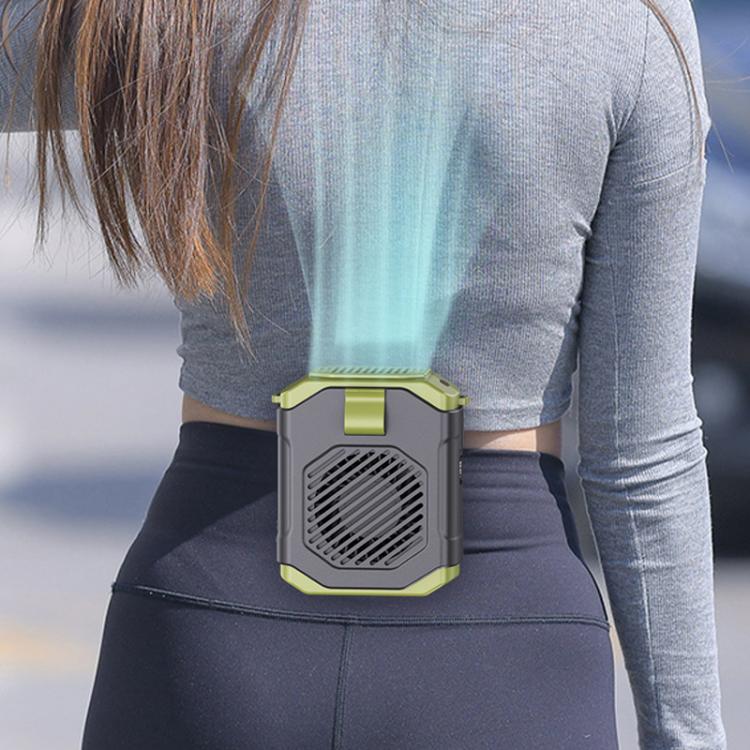 F31 Rechargeable Waist-Mounted Clip Fan With 5-Speed Adjustable Airflow, Stand & Flashlight