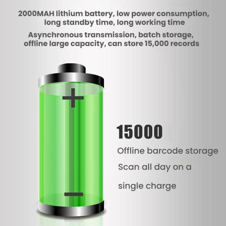 Long-range Wireless QR Code Barcode Scanner With Base, Single 2.4G, 2.4G + Bluetooth