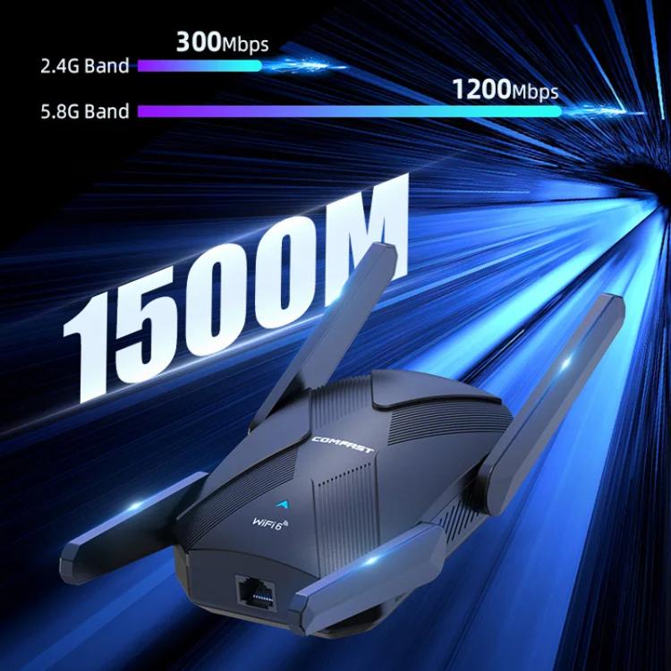 COMFAST CF-XR181 WiFi 6 Dual-Band 1500Mbps Wireless Signal Booster Gigabit Wireless Repeater