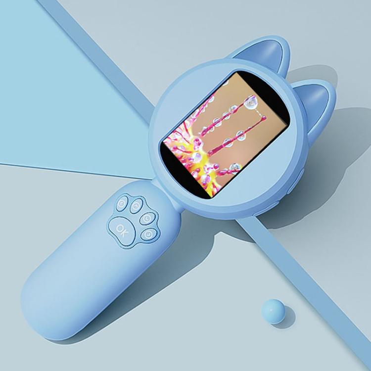 HM020B 4X HD Handheld Children Electronic Magnifier With Screen 2MP Digital Microscope