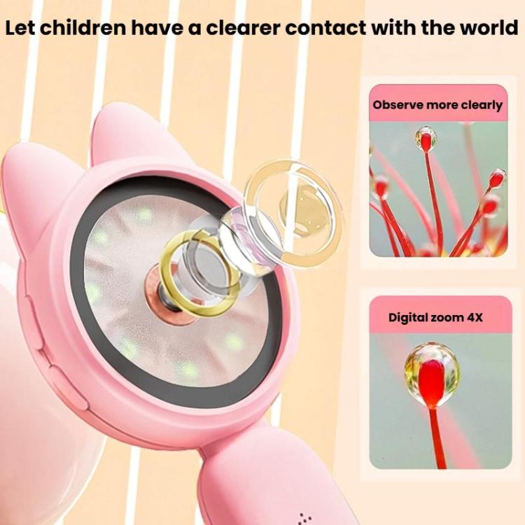 HM020B 4X HD Handheld Children Electronic Magnifier With Screen 2MP Digital Microscope
