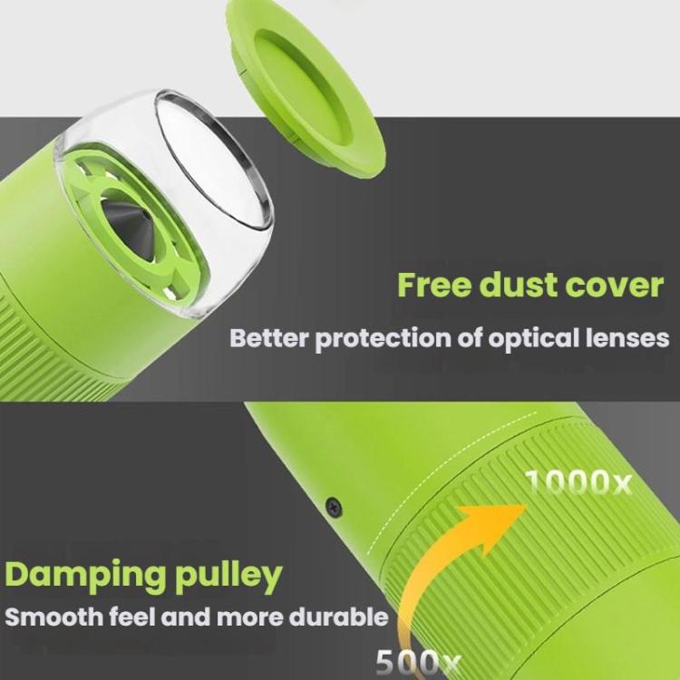 Cartoon HD Children Digital Electronic Microscope With Screen Handheld Portable Magnifier