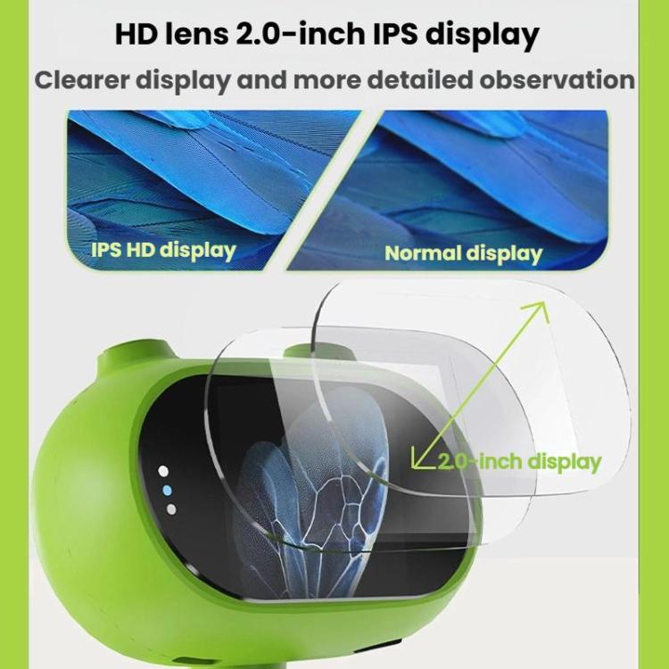 Cartoon HD Children Digital Electronic Microscope With Screen Handheld Portable Magnifier